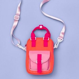 Girls Pink Colorblock Crossbody Bag by More Than Magic NWT